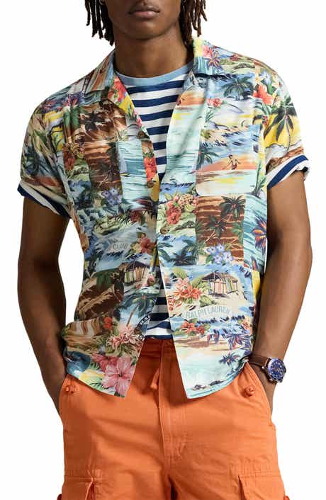 Polo Ralph Lauren Surf Print Classic Fit Camp Shirt