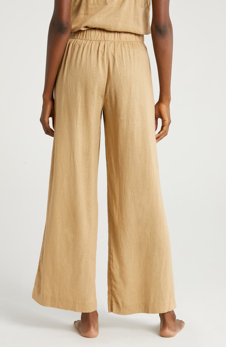 Nordstrom Vacation Linen Blend Pajama Pants, Alternate, color, 