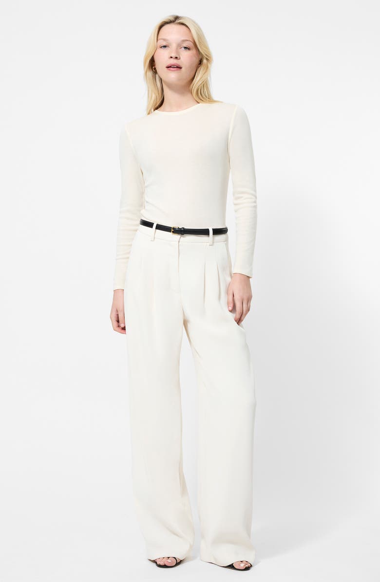 French Connection Reeves Jersey Top, Alternate, color, Porcelain Cream