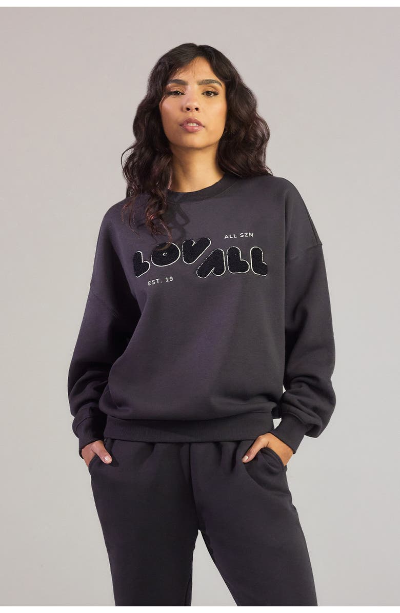 LOVALL Oversized Sweatshirt, Main, color, Shadow