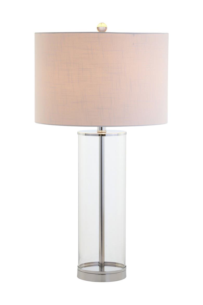 Collins 29.25" Glass LED Table Lamp, Main, color, Clear/Chrome