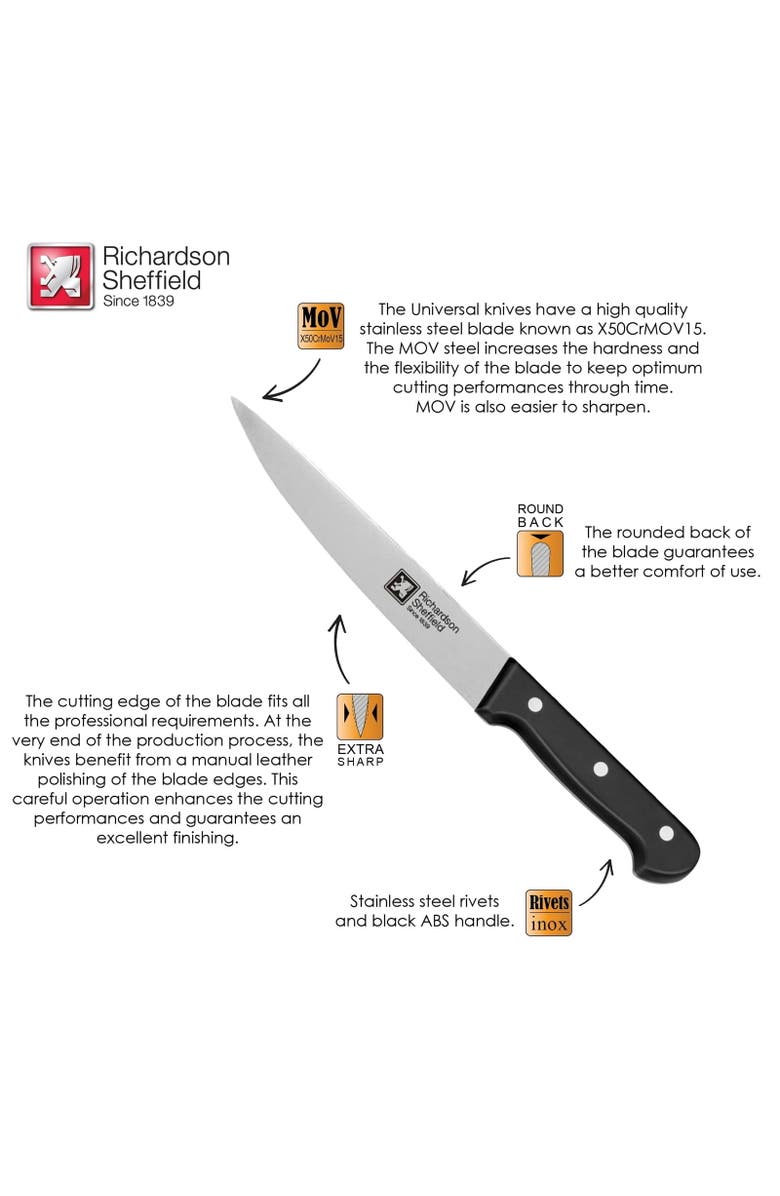 Richardson Sheffield Universal 7-Inch Carving Knife, Alternate, color, Silver