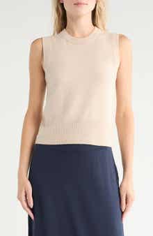 Vince Crewneck Wool Blend Sweater Tank