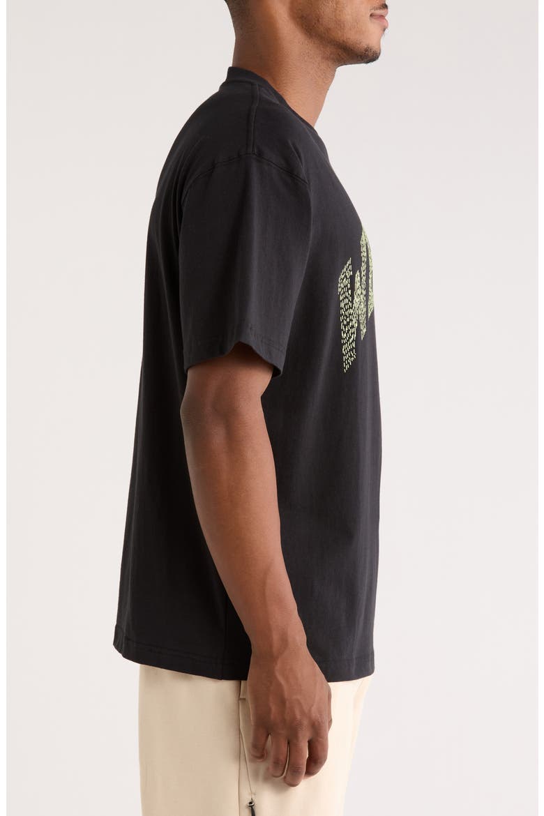 Why Not Oversize Cotton T-Shirt, Alternate, color, BLACK