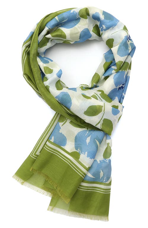 Kate Spade New York Painterly Bouquet Oblong Cotton & Silk Scarf
