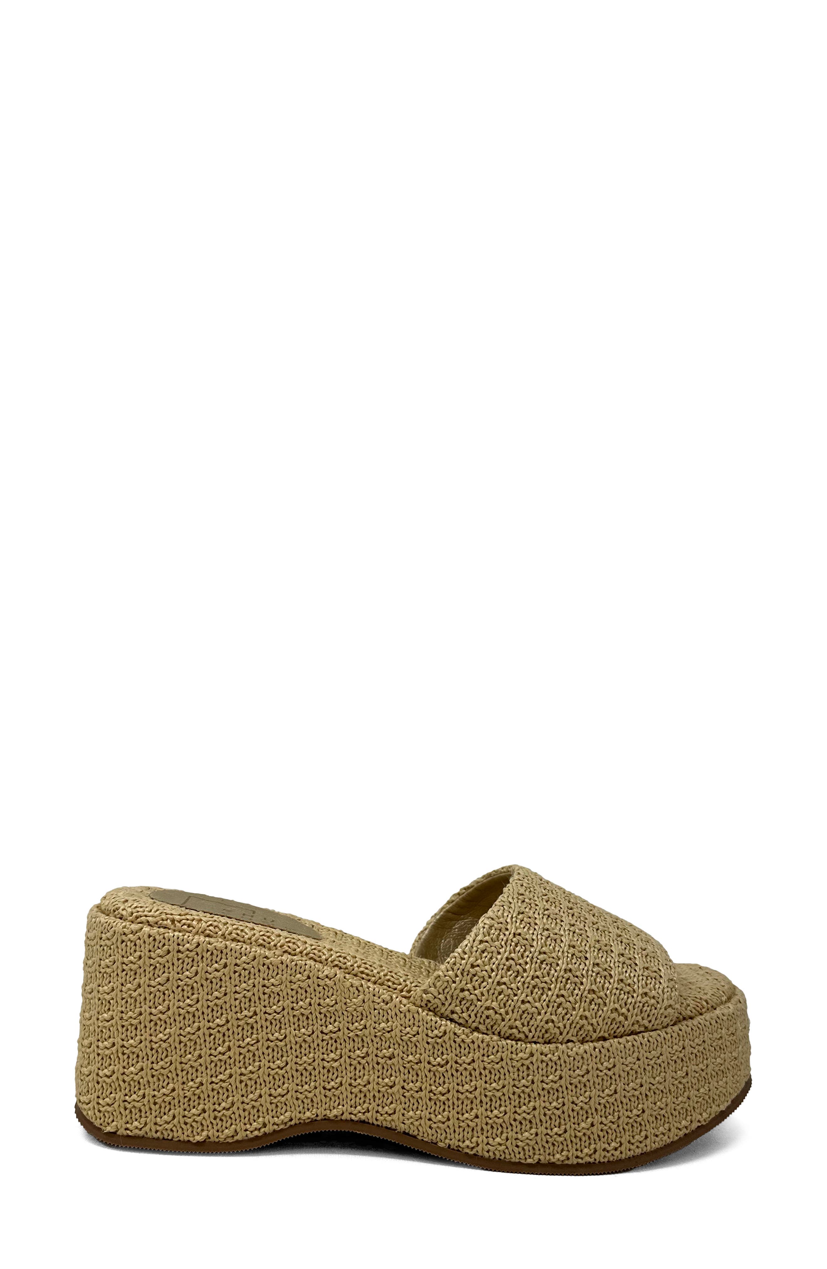 Ivy Platform Slide Sandal, Alternate, color, NATURAL WOVEN
