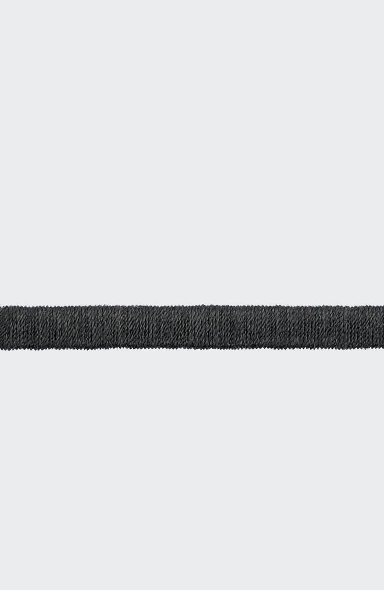 Matouk Bergamo Set of 2 500 Thread Count Cotton Percale Pillowcases, Alternate, color, Black