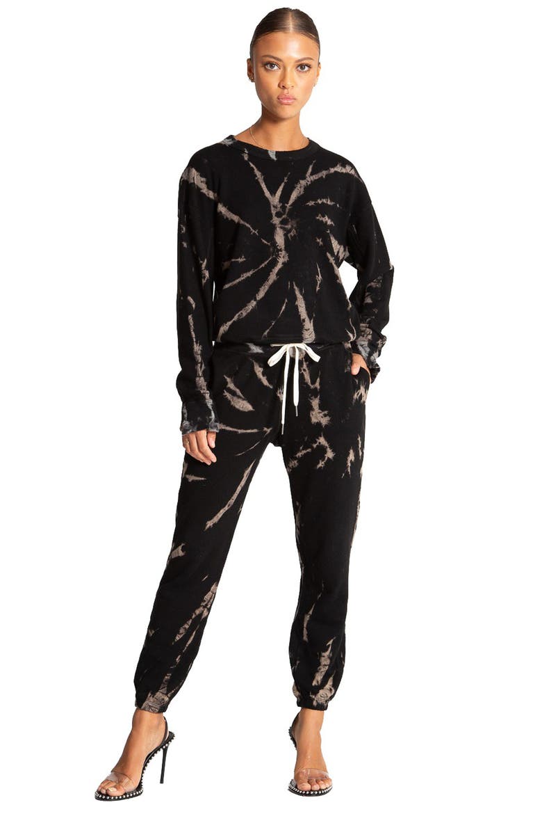Night Tie Dye Cotton Blend Joggers, Alternate, color, HAZY TWIST TIE DYE