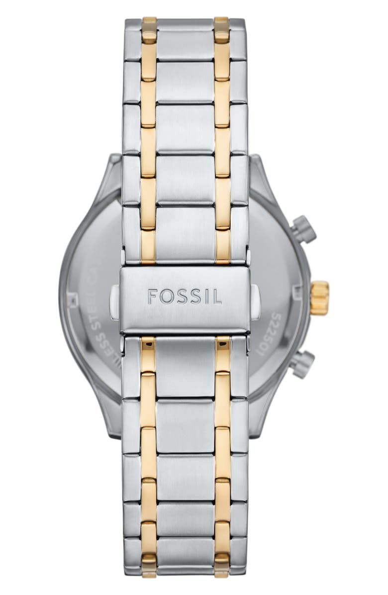 Fossil Fenmo Two-Tone Bracelet Strap & Leather Strap Watch, 44mm, Alternate, color,