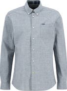 Barbour Wester Slub Check Cotton Button-Down Shirt