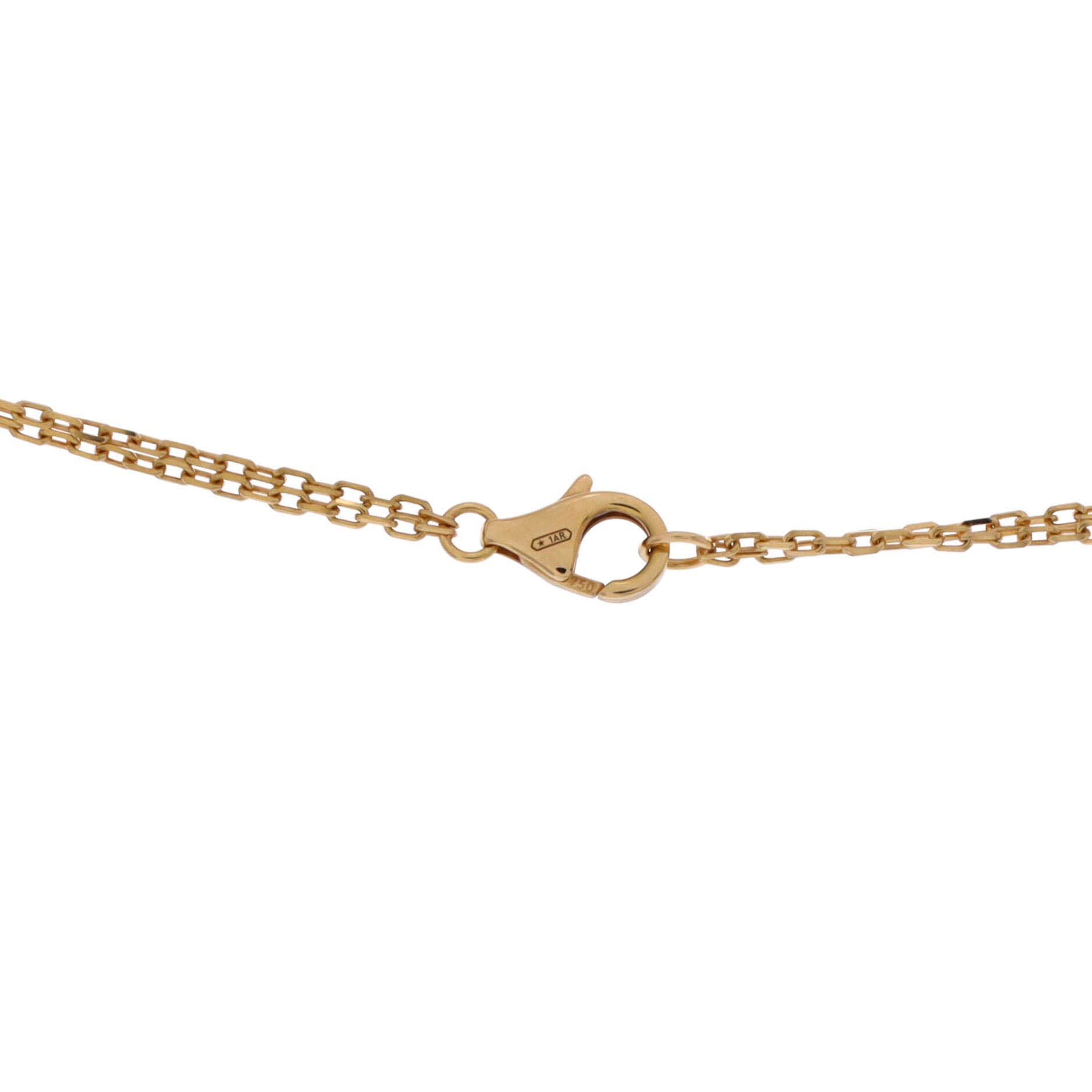 2 Diamonds Love Pendant Necklace 18K Yellow Gold and Diamonds, Alternate, color, Metallic Gold