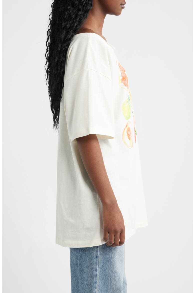 Fruit Watercolor Graphic T-Shirt, Alternate, color, MARSHMALLOW