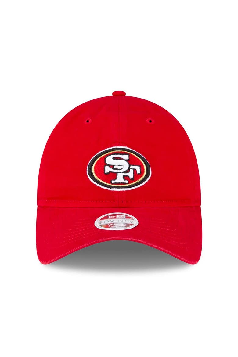 Women's New Era Scarlet San Francisco 49ers 80th Anniversary Side Patch 9TWENTY Adjustable Hat, Alternate, color, Scarlet
