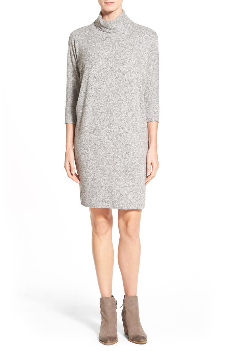 Cowl Neck Shift Dress, Main, color, GREY