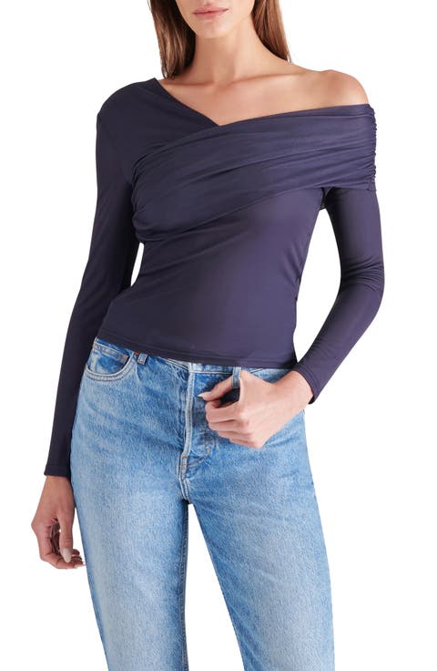 Pacie One-Shoulder Long Sleeve Top