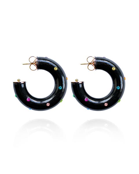Alba Jet Earrings