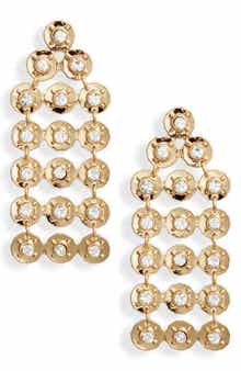 Open Edit Crystal Chandelier Earrings