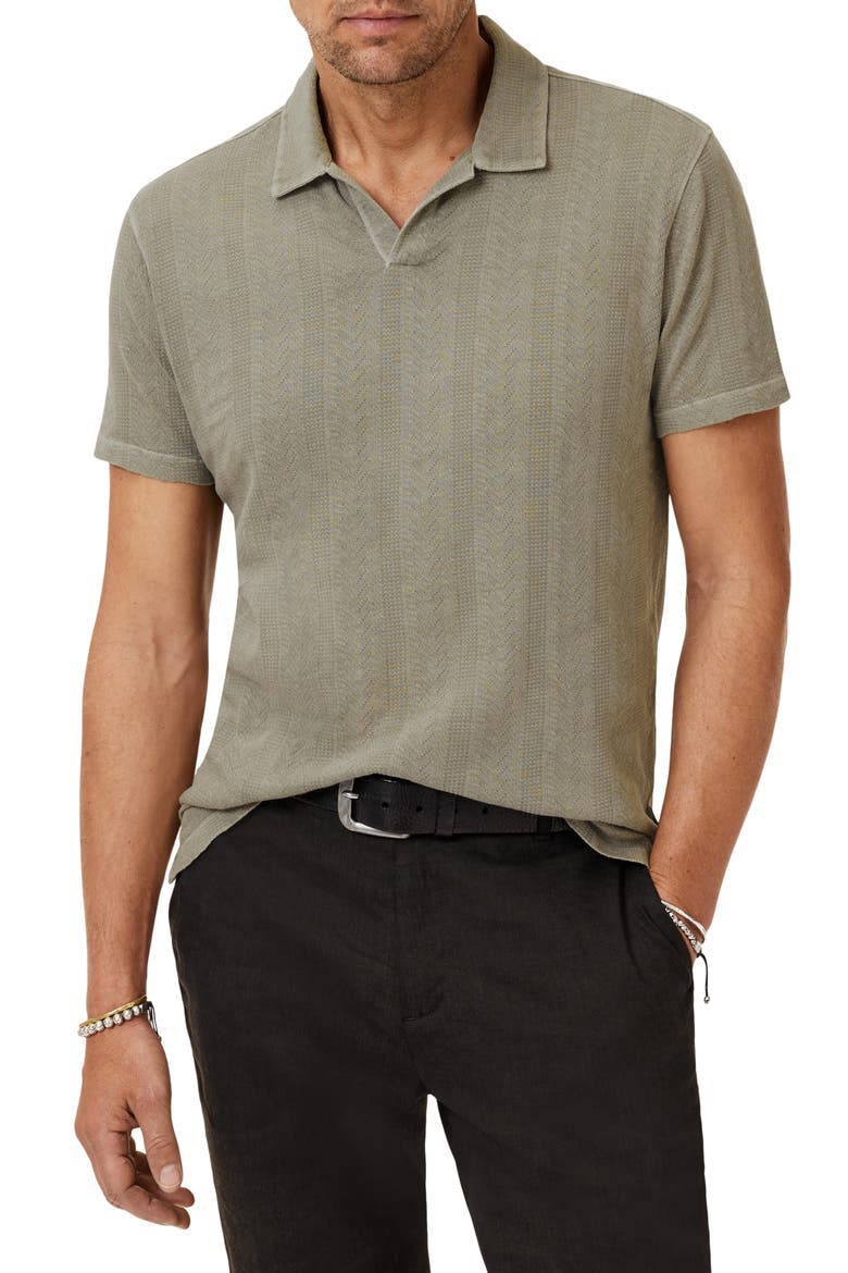 Zion Jacquard Cotton Polo, Main, color, SPRUCE