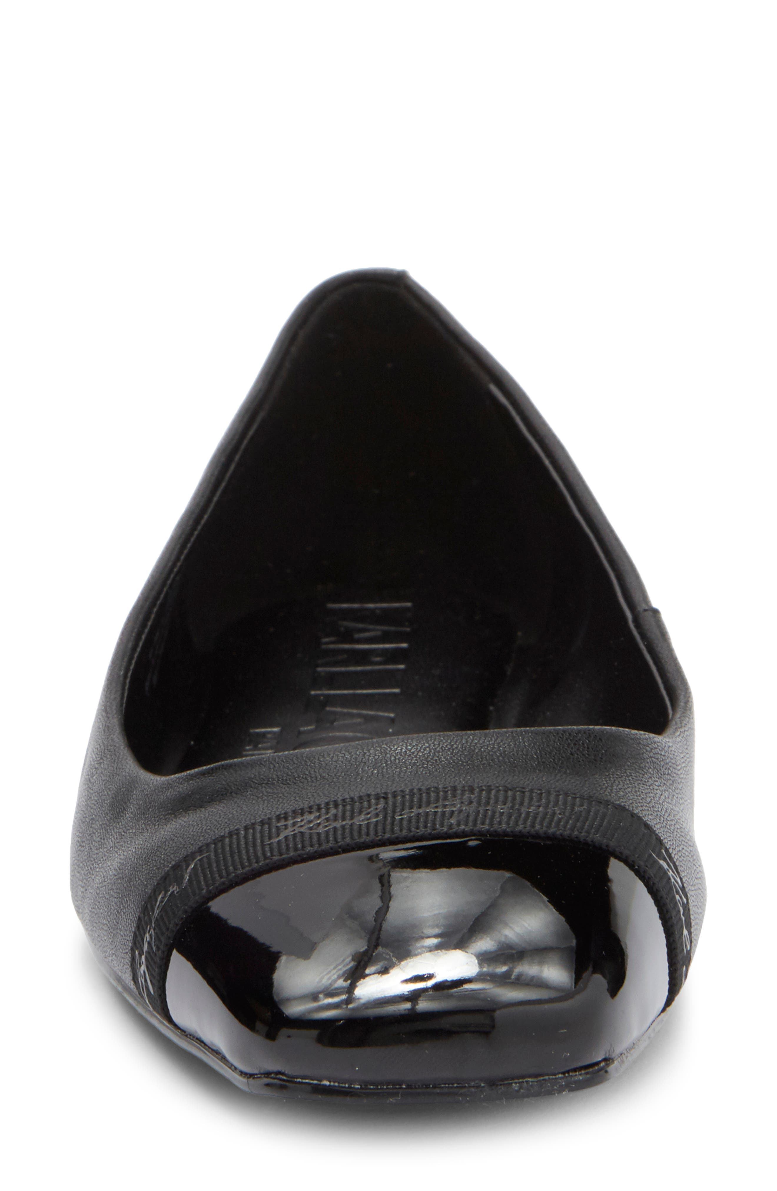 KARL LAGERFELD PARIS Zofia Cap Toe Ballet Flat, Alternate, color, Black