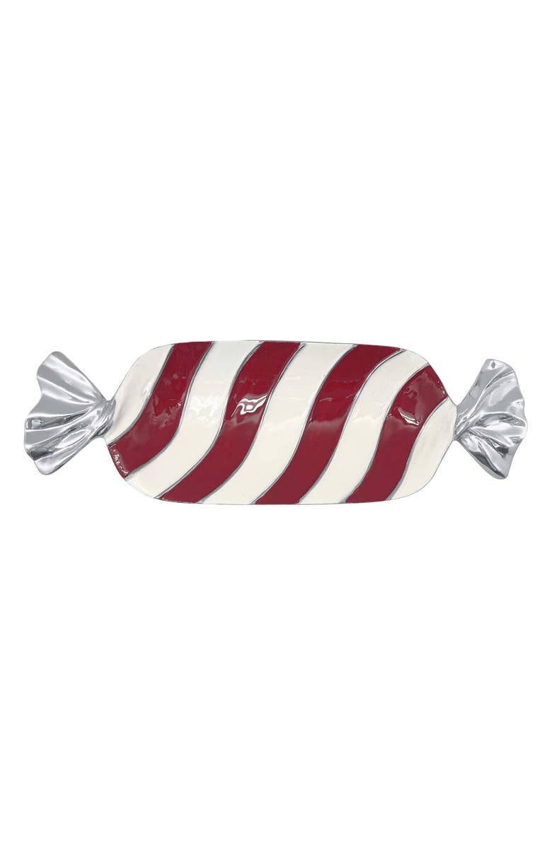 Mariposa Red & White Candy Dish, Main, color, Red
