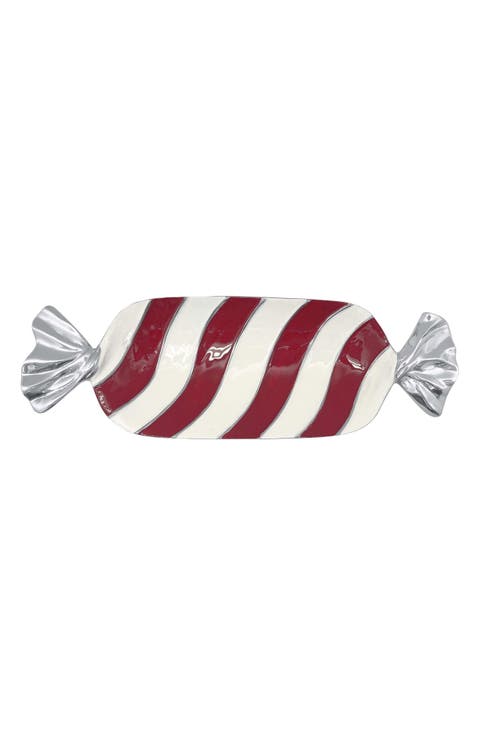 Red & White Candy Dish
