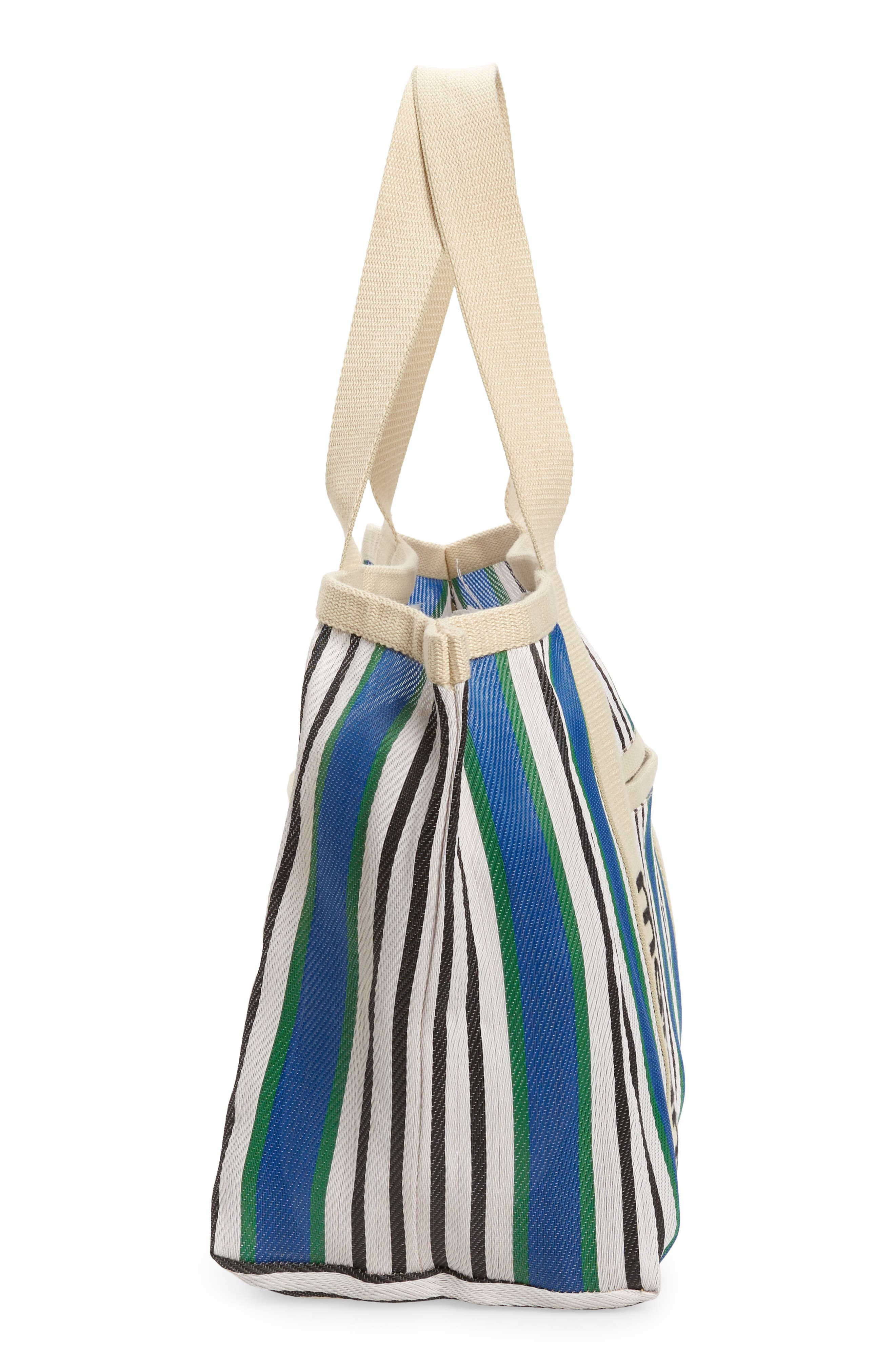 Isabel Marant Darwen Stripe Jacquard Tote, Alternate, color, 