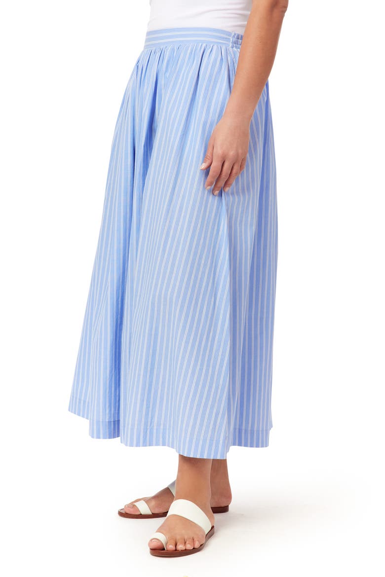 Adeline Stripe Maxi Skirt, Alternate, color, BLUE/ WHITE STRIPE
