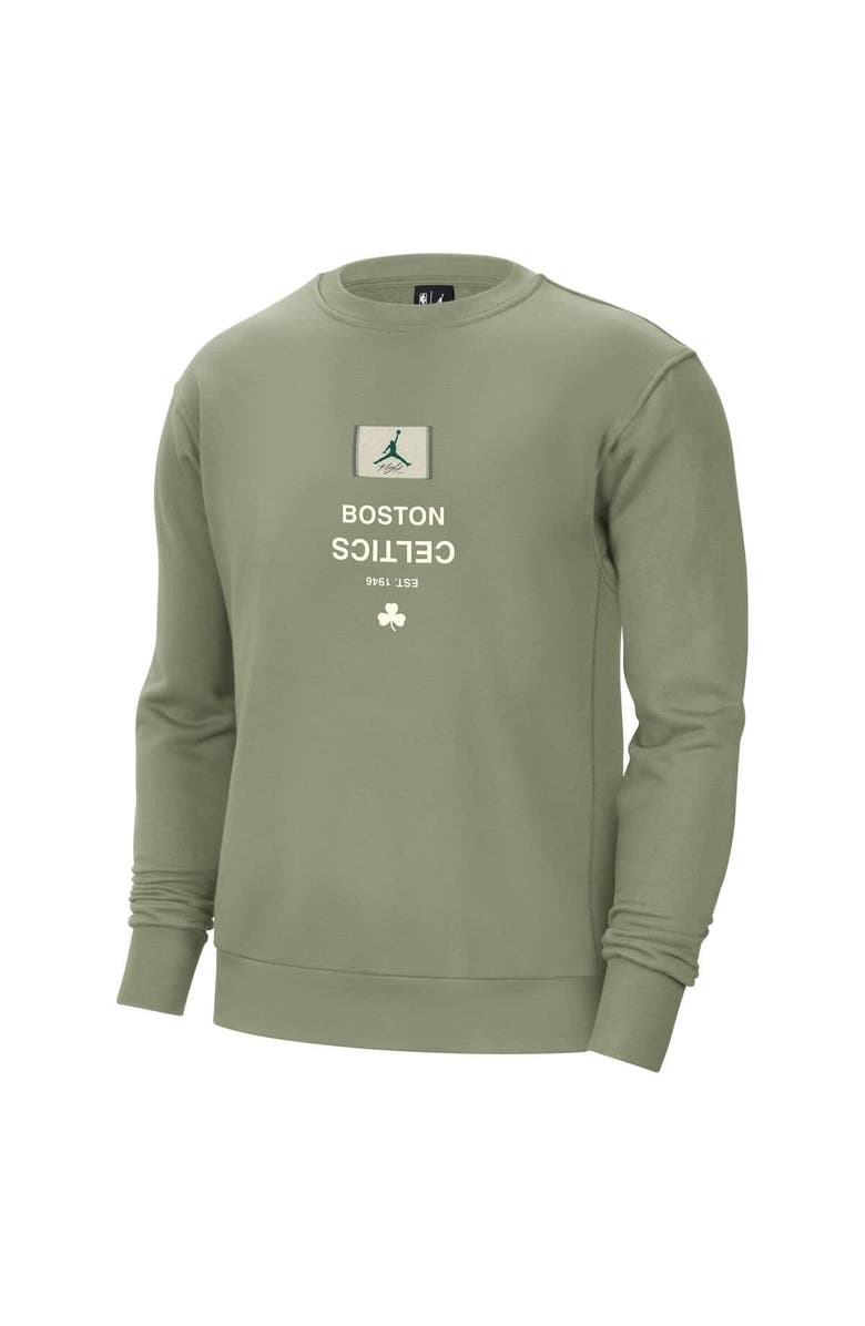 Jordan Brand Men's Jordan Brand Green Boston Celtics Courtside Statement Edition Heavyweight Pullover Sweatshirt, Alternate, color, Green
