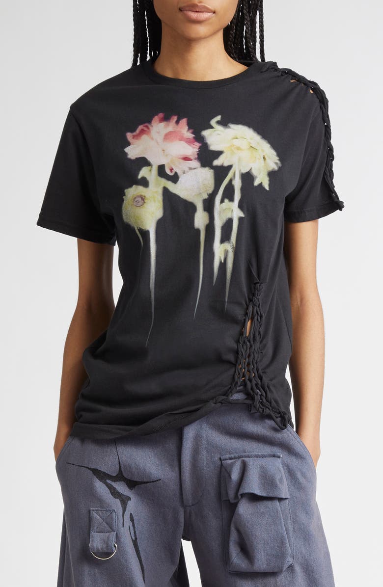 Collina Strada Tosh Knit Detail Graphic T-Shirt, Main, color, 