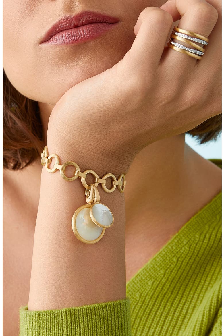 Jaipur Mother-of-Pearl Pendant, Alternate, color, GOLD