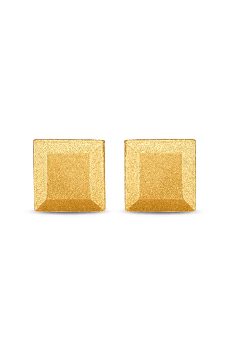 7879 Square Bullion Stud Earrings, Main, color, Gold 9K