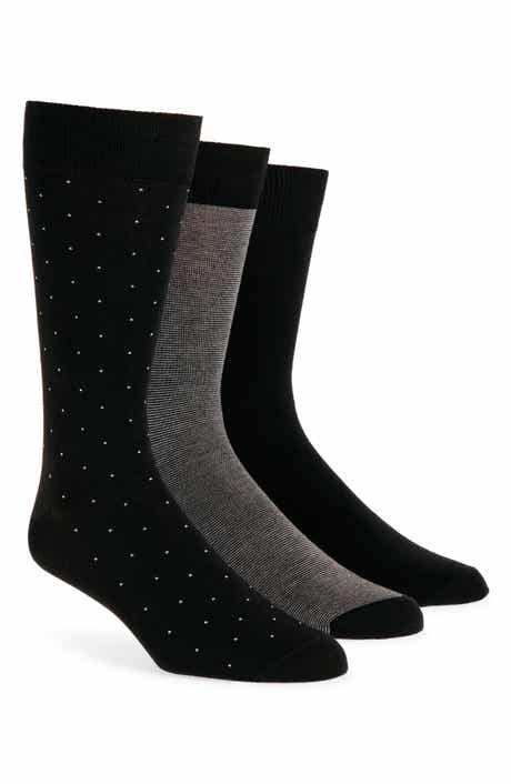 Lorenzo Uomo Assorted 3-Pack Cotton Blend Dress Socks