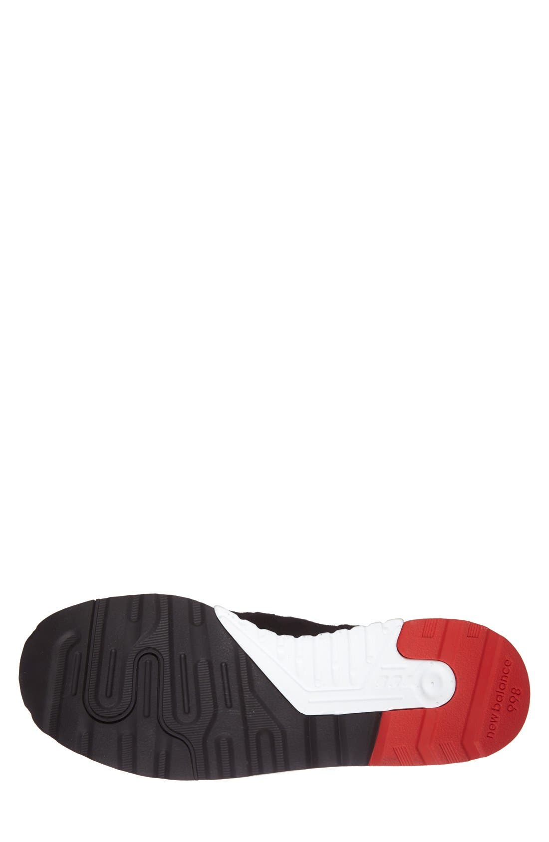 'Connoisseur Collection - 998' Sneaker, Alternate, color, BLACK/ GREY
