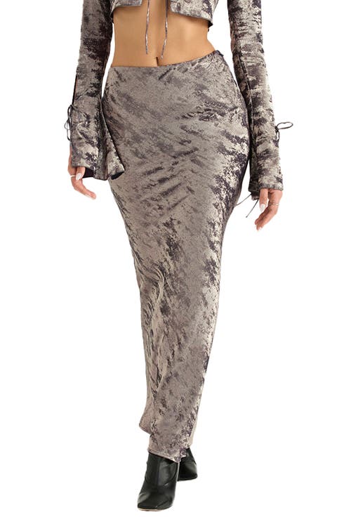 Clara Bias Cut Satin Skirt