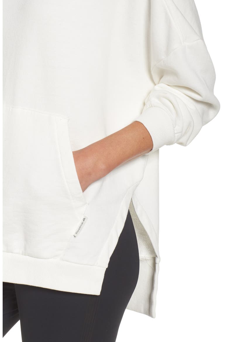 Favorite Oversize Crew Sweatshirt, Alternate, color, CHALK/ GREY