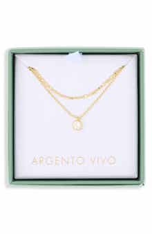 Bezel Cubic Zirconia Pre Layered Necklace