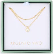 ARGENTO VIVO Bezel Cubic Zirconia Pre Layered Necklace