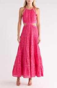 Alice + Olivia Myrtice Sleeveless Tiered Dress