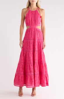 Alice + Olivia Myrtice Sleeveless Tiered Dress