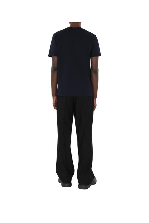 Burberry Cotton T-shirt In Blue