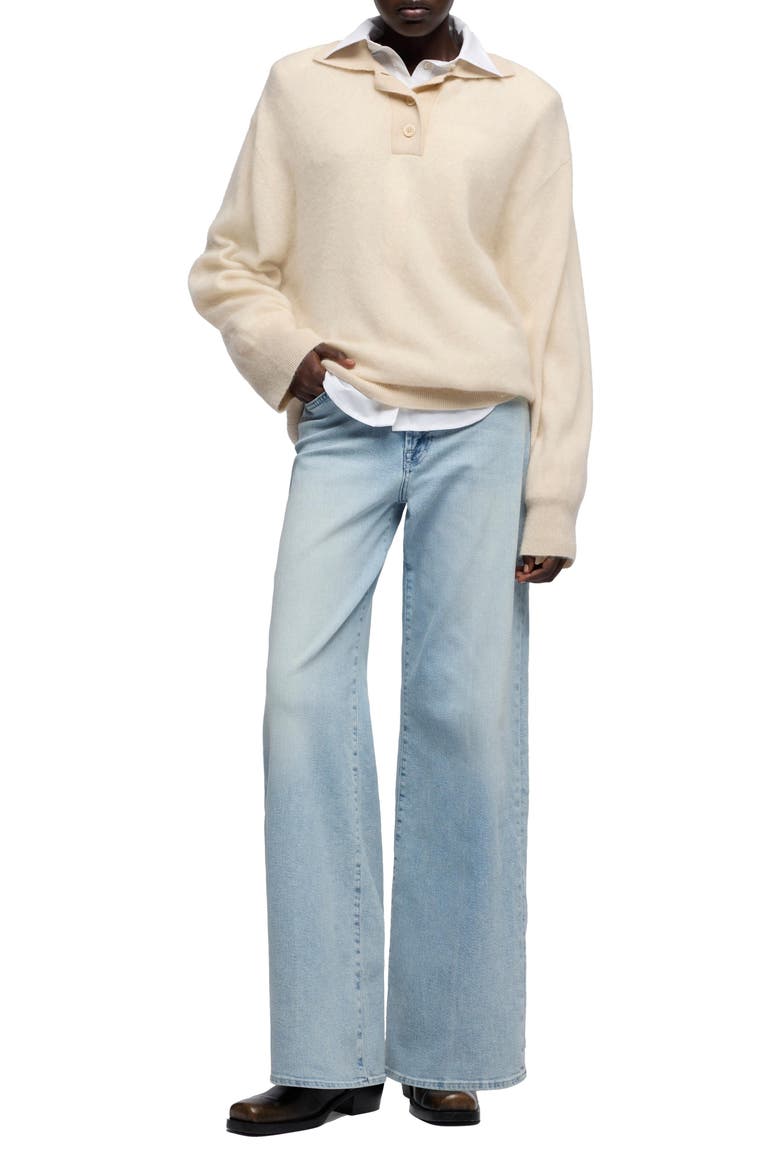 Lotta Tailorless Wide Leg Jeans, Alternate, color, FROZEN