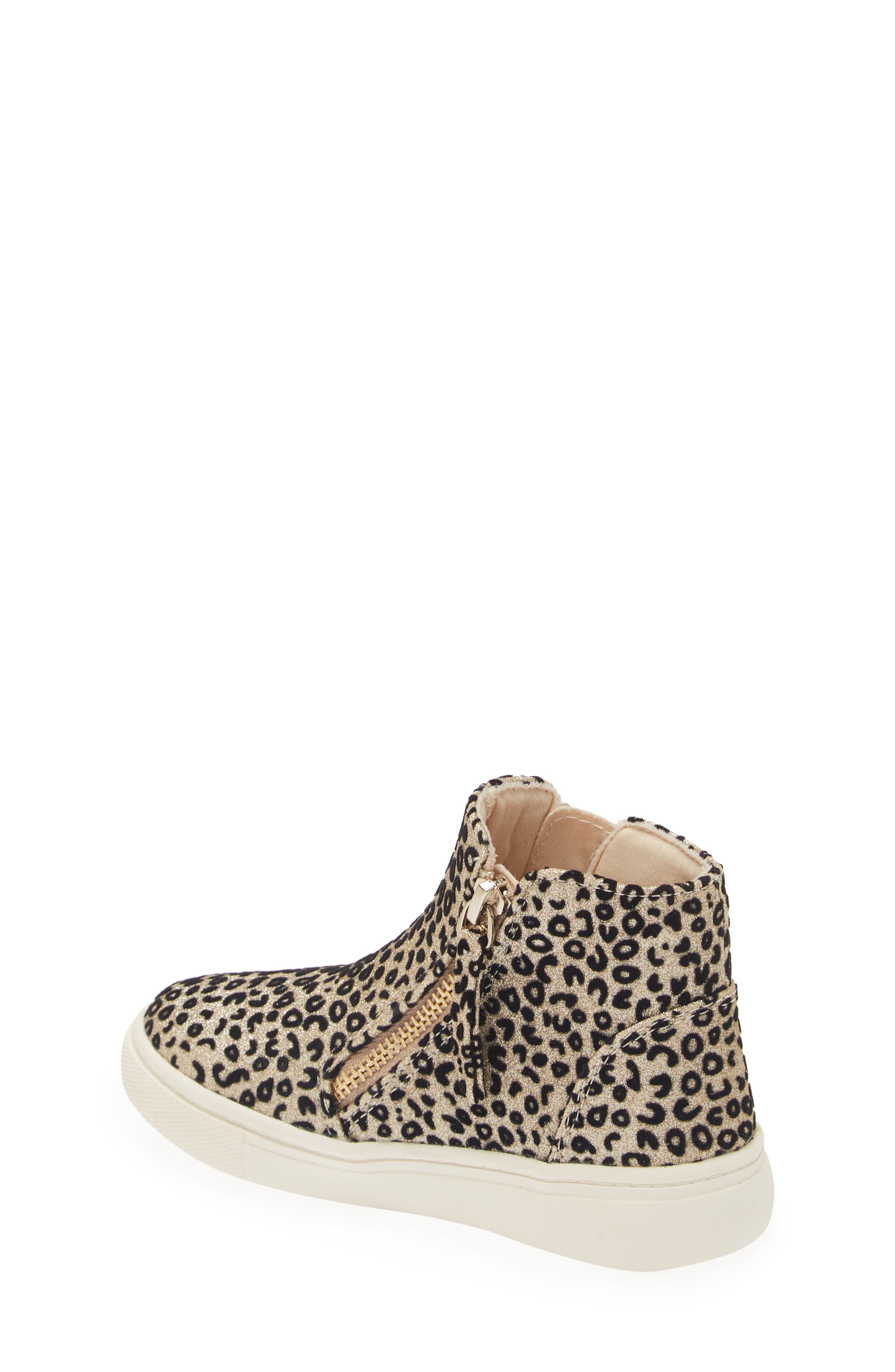 Kids' Londyn Zip Sneaker Bootie, Alternate, color, BROWN LEOPARD PRINT