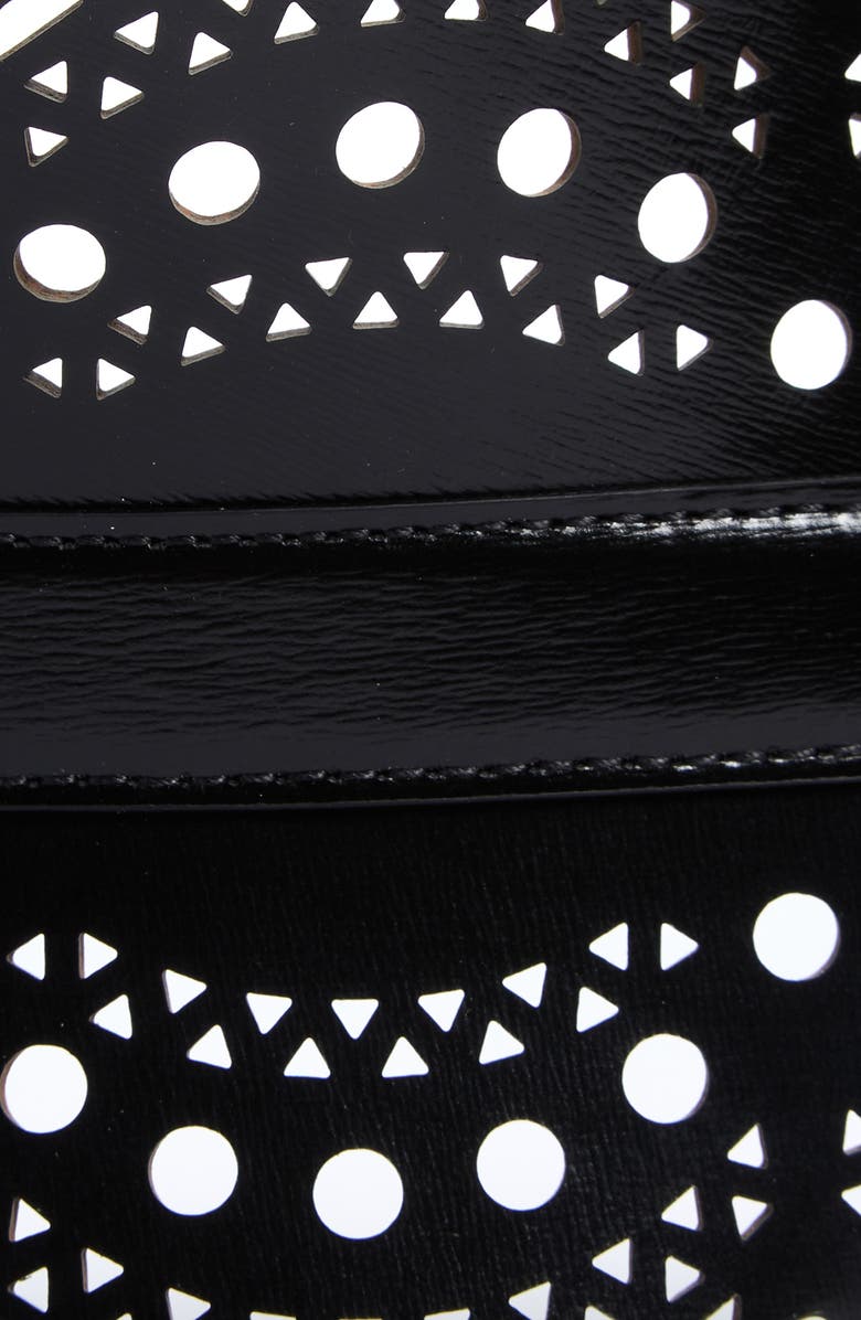 Alaïa Vienne Corset Leather Belt, Alternate, color, 