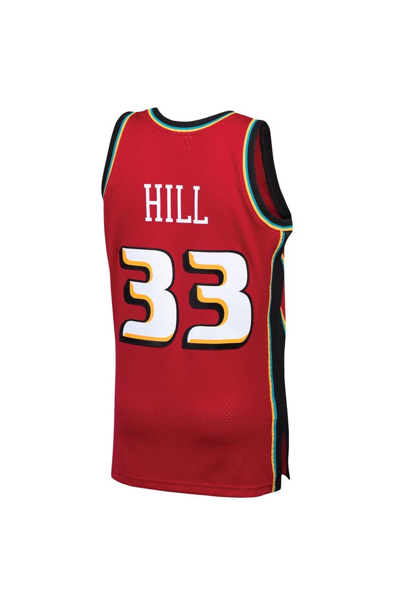 Mitchell & Ness Men's Mitchell & Ness Grant Hill Red Detroit Pistons 1999-00 Hardwood Classics Swingman Jersey, Alternate, color, 