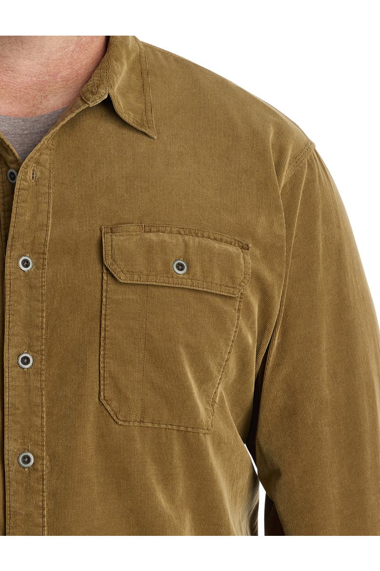 Big & Tall Corduroy Utility Shirt, Alternate, color, KANGAROO