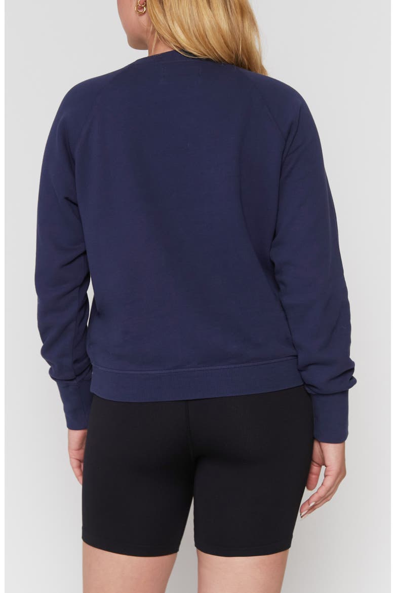 Gratitude Bridget Cotton Sweatshirt, Alternate, color, NIGHT