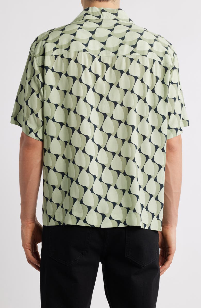 HUGO Espino Relaxed Camp Shirt, Alternate, color, Open Green