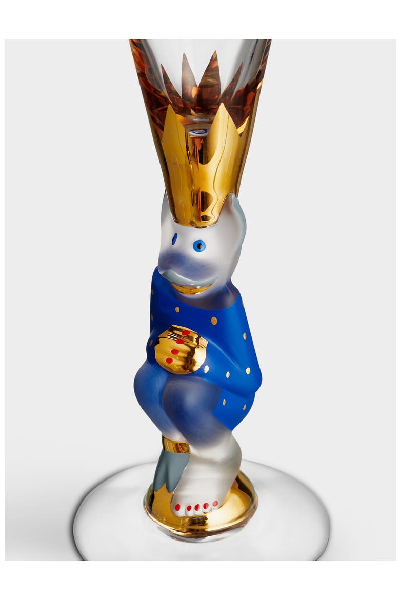 Sparkling Devil Champagne Flute, Alternate, color, BLUE