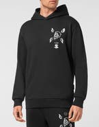 PHILIPP PLEIN Hoodie Sweatshirt Hexagon Luxury Cotton Men