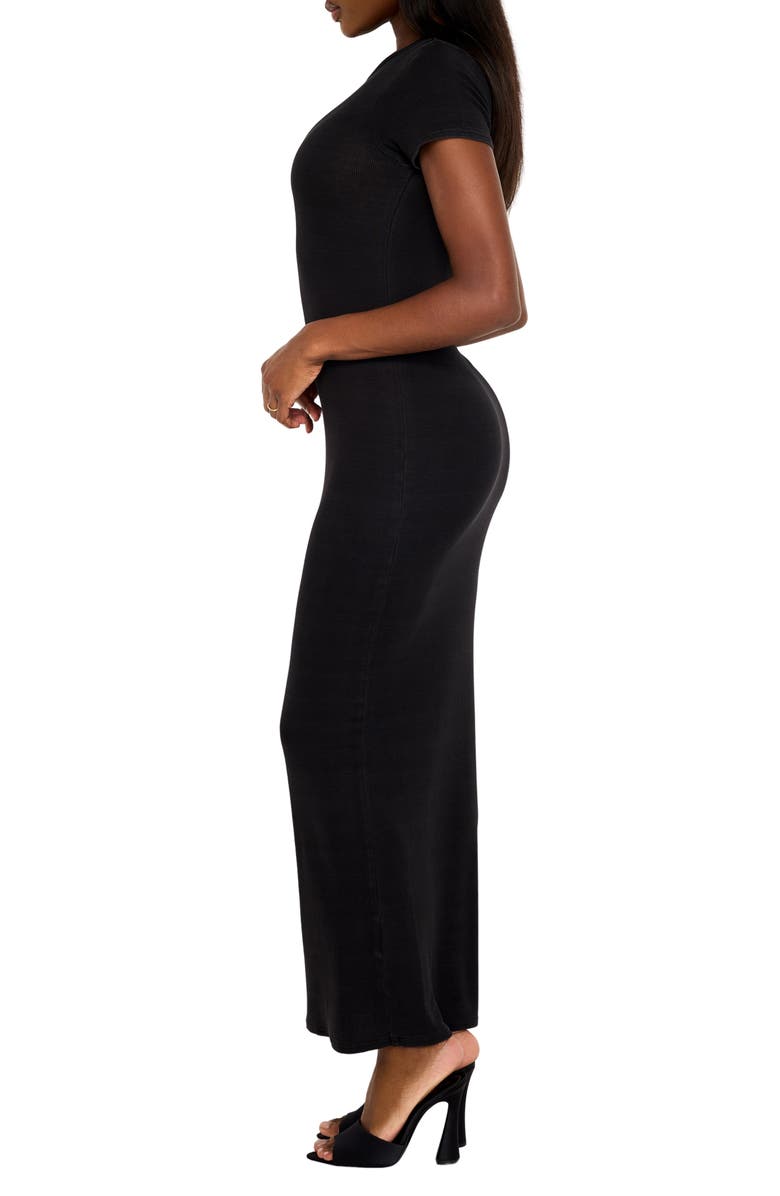 Good American Jeanius Rib Maxi Dress, Alternate, color, 